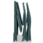 vidaXL Ensemble de bistro pliable 3 Pièces Plastique Vert