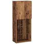 vidaXL Meuble TV 4 Pièces Bois ancien 40.5 x 30 x 102 cm