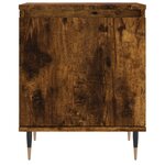 vidaXL Table de chevet chêne fumé 40x30x50 cm bois d'ingénierie