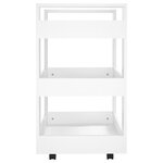 vidaXL Chariot de cuisine Blanc 60x45x80 cm Bois d'ingénierie