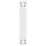 vidaXL Pieds de table de bar Blanc 2 pièces 40 x (90-91) cm Acier