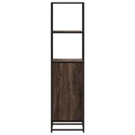 vidaXL Buffet haut chêne marron 35 5x35x139 cm bois d'ingénierie métal