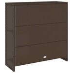 vidaXL Armoire de rangement avec porte Marron 100 x 36 x 102 cm Rotin