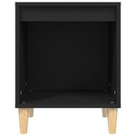 vidaXL Table de chevet Noir 40x35x50 cm Bois d’ingénierie