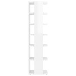 vidaXL Armoire à chaussures Blanc brillant 27 5x27x102 cm