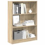 vidaXL Bibliothèque chêne sonoma 80x24x109 cm bois d'ingénierie