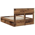 vidaXL Cadre de lit Bois ancien 160 x 200 cm Pin massif