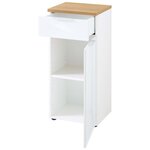 Germania Armoire de sol de bain GW-Pescara Blanc et chêne Navarra