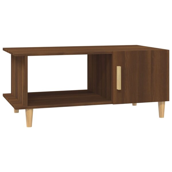 vidaXL Table basse chêne marron 90x50x40 cm bois d'ingénierie