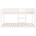 vidaXL Lit superposé sans matelas blanc 90x200 cm bois de pin massif