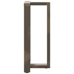vidaXL Pieds de table de bar en forme de T  2 pièces  noir  50 x 35 x (90-91) cm  acier