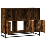 vidaXL Buffet chêne fumé 100x35x76 cm bois d'ingénierie