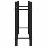 vidaXL Casier à bouteilles pour 36 bouteilles Noir Fer