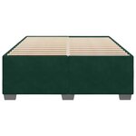 vidaXL Cadre de lit sans matelas vert foncé 160x200 cm velours