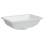 vidaXL Évier salle de bain blanc rectangulaire céramique