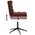 vidaXL Chaises à manger lot de 4 marron brillant similicuir