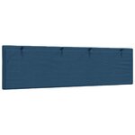 vidaXL Coussin de tête de lit Hanko bleu 180 cm tissu