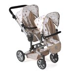 Bayer Chic 2000 690-63 - Poussette de poupée Linus Duo Beige avec oursons