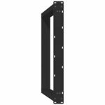 vidaXL Pieds de table à manger en U 2 pièces Noir 80 x (72-73) cm Acier