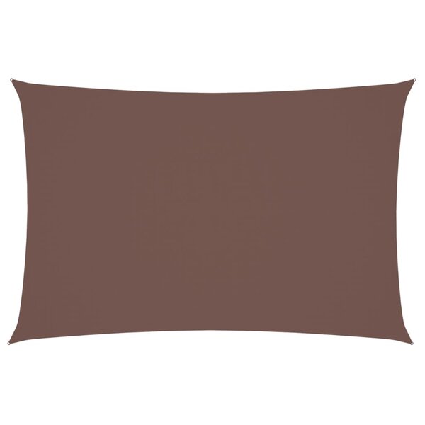 vidaXL Voile de parasol Tissu Oxford rectangulaire 2x4 m marron