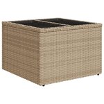 vidaXL Salon de jardin avec coussins 6 Pièces beige résine tressée