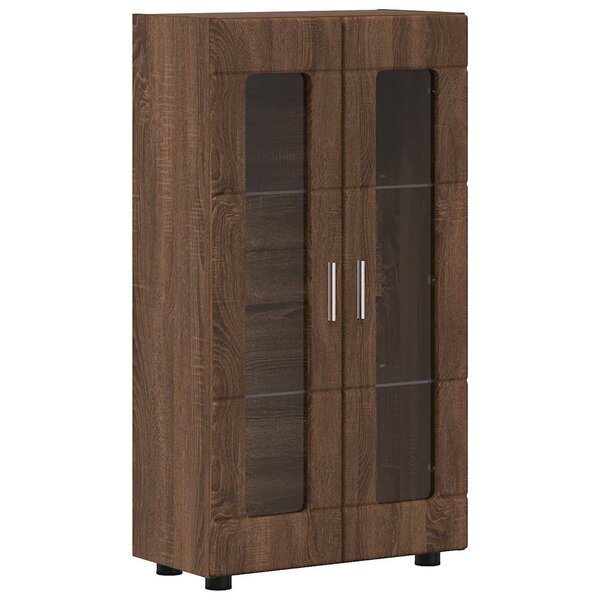 vidaXL Buffet Chêne brun 55 5 x 29 x 100 cm Bois d'ingénierie