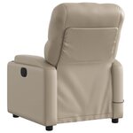 vidaXL Fauteuil de massage inclinable électrique cappuccino similicuir