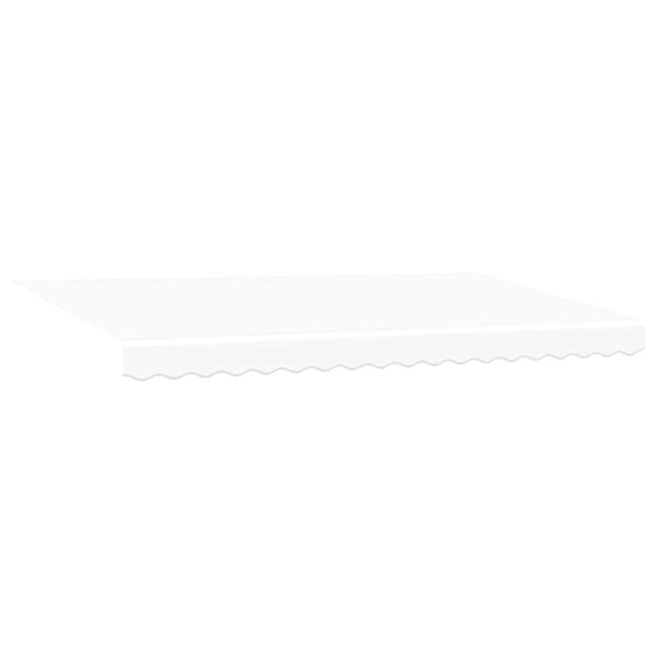 vidaXL Auvent Rétractable Blanc 400 x 200 cm Polyester et Aluminium