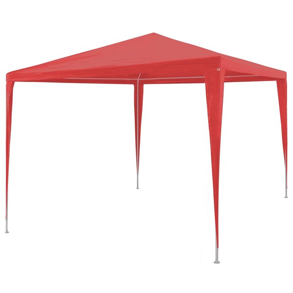 vidaXL Tente de fête Rouge 300 x 300 x 255 cm PE et acier
