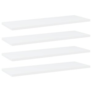 vidaXL Panneaux de bibliothèque 4 Pièces blanc bois d’ingénierie