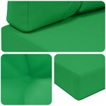vidaXL Coussin de canapé d'extérieur Polyester Vert 60 x 60 cm