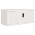 vidaXL Classeur blanc 90x40x180 cm acier