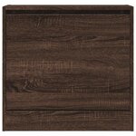 vidaXL Armoire à chaussures chêne marron 60x21x57 cm bois d'ingénierie