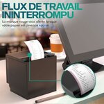 ACROPAQ 20 Rouleaux de Caisse 57x60x12mm- Thermique 49 9 m-Terminaux de paiement- 20 Bobines TPE- Sans BPA- Dimension Universelle