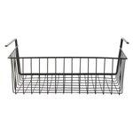 Panier suspendu en métal filaire noir longueur 40cm