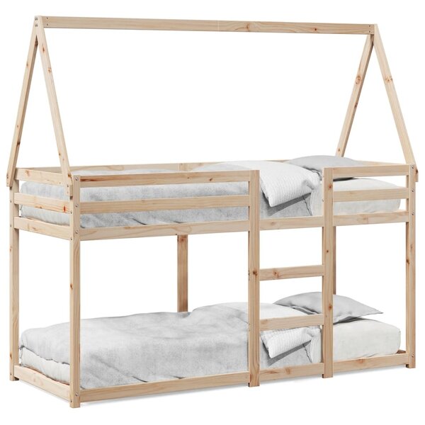 vidaXL Lit superposé sans matelas 80x200 cm bois de pin massif