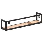 vidaXL Étagères murales 2 Pièces 80 cm Bois de récupération massif