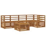vidaXL Ensemble de canapés d'extérieur 6 pc Naturel Polyester