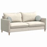 vidaXL Coussins de siège 2 Pièces Gris clair Ø 40 x 13 cm Velours