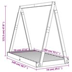 vidaXL Cadre de lit pour enfant 70x140 cm bois de pin massif