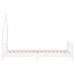 vidaXL Cadre de lit pour enfants blanc 90x200 cm bois de pin massif