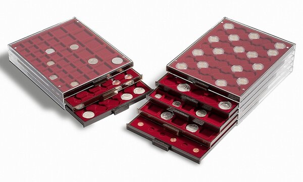 Médailler leuchtturm à 24 cases 42 mm x 42 mm (307311)