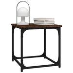 vidaXL Table d'appoint Chêne fumé 40x40x40 cm Bois d'ingénierie