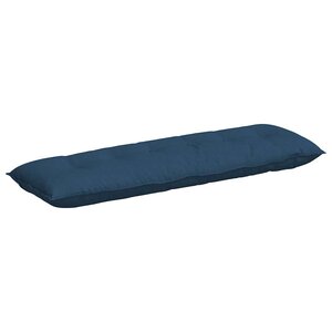 vidaXL Coussin de Dos Bleu 160 x 19 x 50 cm tissu