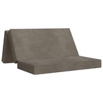 vidaXL Canapé-lit pliable 160 x 67 x 45 cm Gris clair