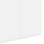 vidaXL Tête de lit suspendue Avec lumière LED Blanc Tissu
