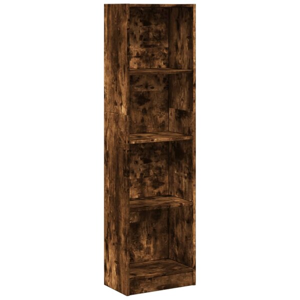vidaXL Bibliothèque chêne fumé 40x24x176 cm bois d'ingénierie
