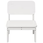 vidaXL Chaises de jardin lot de 2 blanc 60x52 5x72 cm bois massif pin