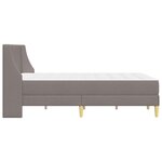 vidaXL Cadre de lit avec matelas avec tête de lit Polyester