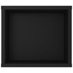 vidaXL Meuble TV suspendu Noir 100x30x26 5 cm Aggloméré